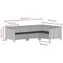 Set de muebles de jardín 8 pzas y cojines ratán sintético gris de vidaXL, Conjuntos de jardín - Ref: Foro24-3187289, Precio: ...