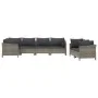 7-teiliges Gartenmöbel-Set und Kissen synthetisches Rattangrau von vidaXL, Gartensets - Ref: Foro24-3187288, Preis: 576,25 €,...
