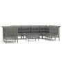 9-piece garden furniture set and gray synthetic rattan cushions by vidaXL, Garden sets - Ref: Foro24-3187546, Price: 490,33 €...