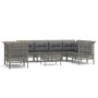 9-teiliges Gartenmöbel-Set und graue synthetische Rattankissen von vidaXL, Gartensets - Ref: Foro24-3187546, Preis: 503,00 €,...