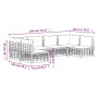 Gartenmöbel-Set 6-teilig anthrazitfarbene Kissen PE-Rattan von vidaXL, Outdoor-Sofas - Ref: Foro24-3186786, Preis: 502,56 €, ...