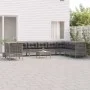11-teiliges Gartenmöbel-Set und graue synthetische Rattankissen von vidaXL, Gartensets - Ref: Foro24-3187536, Preis: 630,39 €...