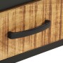 Mesita de noche de madera de mango rugosa 40x40x35 cm de vidaXL, Mesitas de noche - Ref: Foro24-288472, Precio: 72,87 €