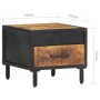 Mesita de noche de madera de mango rugosa 40x40x35 cm de vidaXL, Mesitas de noche - Ref: Foro24-288472, Precio: 72,87 €
