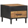 Mesita de noche de madera de mango rugosa 40x40x35 cm de vidaXL, Mesitas de noche - Ref: Foro24-288472, Precio: 72,87 €