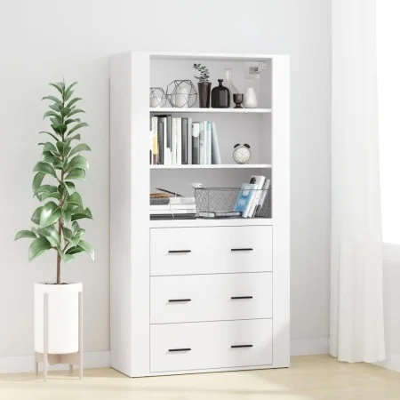 Tall white plywood sideboard by vidaXL, Sideboards - Ref: Foro24-3185391, Price: 152,07 €, Discount: %