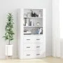 Tall white plywood sideboard by vidaXL, Sideboards - Ref: Foro24-3185391, Price: 152,07 €, Discount: %