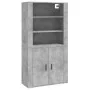 Hohes Sideboard aus betongrauem Sperrholz von vidaXL, Sideboards - Ref: Foro24-3185363, Preis: 162,25 €, Rabatt: %