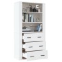 Hohes weißes Sideboard aus Sperrholz von vidaXL, Sideboards - Ref: Foro24-3185391, Preis: 154,36 €, Rabatt: %