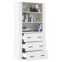 Tall white plywood sideboard by vidaXL, Sideboards - Ref: Foro24-3185391, Price: 152,07 €, Discount: %