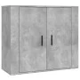 Hohes Sideboard aus betongrauem Sperrholz von vidaXL, Sideboards - Ref: Foro24-3185363, Preis: 162,25 €, Rabatt: %