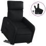 Sillón reclinable elevable cuero artificial negro