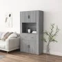 Hohes Sideboard aus grauem Sonoma-Sperrholz von vidaXL, Sideboards - Ref: Foro24-3185373, Preis: 160,48 €, Rabatt: %