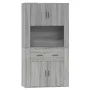Hohes Sideboard aus grauem Sonoma-Sperrholz von vidaXL, Sideboards - Ref: Foro24-3185373, Preis: 160,48 €, Rabatt: %