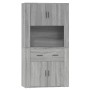 Sonoma Gray Plywood Tall Sideboard by vidaXL, Sideboards - Ref: Foro24-3185373, Price: 165,77 €, Discount: %