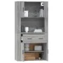 Hohes Sideboard aus grauem Sonoma-Sperrholz von vidaXL, Sideboards - Ref: Foro24-3185373, Preis: 160,48 €, Rabatt: %