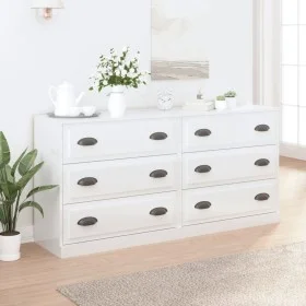 Sideboards 2 units glossy white plywood by vidaXL, Sideboards - Ref: Foro24-3185241, Price: 169,99 €, Discount: %