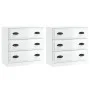 Sideboards 2 units glossy white plywood by vidaXL, Sideboards - Ref: Foro24-3185241, Price: 169,99 €, Discount: %