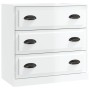 Sideboards 2 units glossy white plywood by vidaXL, Sideboards - Ref: Foro24-3185241, Price: 172,11 €, Discount: %