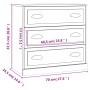 Sideboards 2 Einheiten aus glänzend weißem Sperrholz von vidaXL, Sideboards - Ref: Foro24-3185241, Preis: 172,24 €, Rabatt: %