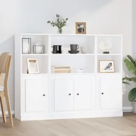 Hohe Sideboards 3 Stück Sperrholz weiß von vidaXL, Sideboards - Ref: Foro24-3185303, Preis: 203,34 €, Rabatt: %