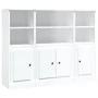 Hohe Sideboards 3 Stück Sperrholz weiß von vidaXL, Sideboards - Ref: Foro24-3185303, Preis: 203,34 €, Rabatt: %