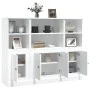 Hohe Sideboards 3 Stück Sperrholz weiß von vidaXL, Sideboards - Ref: Foro24-3185303, Preis: 203,34 €, Rabatt: %