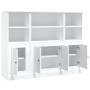 Hohe Sideboards 3 Stück Sperrholz weiß von vidaXL, Sideboards - Ref: Foro24-3185303, Preis: 207,62 €, Rabatt: %