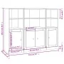 Hohe Sideboards 3 Stück Sperrholz weiß von vidaXL, Sideboards - Ref: Foro24-3185303, Preis: 203,34 €, Rabatt: %