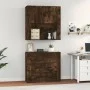 Hohes Sideboard aus geräuchertem Eichensperrholz von vidaXL, Sideboards - Ref: Foro24-3185388, Preis: 166,53 €, Rabatt: %