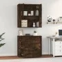 Hohes Sideboard aus geräuchertem Eichensperrholz von vidaXL, Sideboards - Ref: Foro24-3185388, Preis: 166,53 €, Rabatt: %