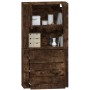 Aparador alto madera contrachapada roble ahumado de vidaXL, Aparadores - Ref: Foro24-3185388, Precio: 176,08 €