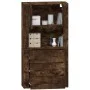 Hohes Sideboard aus geräuchertem Eichensperrholz von vidaXL, Sideboards - Ref: Foro24-3185388, Preis: 166,53 €, Rabatt: %