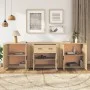 3-teilige Sideboards Sperrholz Sonoma Eiche Farbe von vidaXL, Sideboards - Ref: Foro24-3185418, Preis: 252,60 €, Rabatt: %