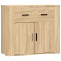 Aparadores 3 piezas madera contrachapada color roble sonoma de vidaXL, Aparadores - Ref: Foro24-3185418, Precio: 247,86 €, De...