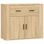 Sideboards 3 pieces plywood oak Sonoma color by vidaXL, Sideboards - Ref: Foro24-3185418, Price: 248,50 €, Discount: %