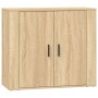 Aparadores 3 piezas madera contrachapada color roble sonoma de vidaXL, Aparadores - Ref: Foro24-3185418, Precio: 247,86 €, De...