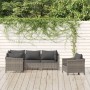 5-piece garden furniture set and gray synthetic rattan cushions by vidaXL, Garden sets - Ref: Foro24-3187280, Price: 451,51 €...