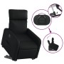 Sillón reclinable y elevable eléctrico cuero sintético negro