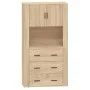 Aparador alto madera contrachapada color roble de vidaXL, Aparadores - Ref: Foro24-3185386, Precio: 185,76 €, Descuento: %