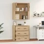 Aparador alto madera contrachapada color roble de vidaXL, Aparadores - Ref: Foro24-3185386, Precio: 185,76 €, Descuento: %