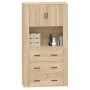 Aparador alto madera contrachapada color roble de vidaXL, Aparadores - Ref: Foro24-3185386, Precio: 185,76 €, Descuento: %