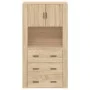 Aparador alto madera contrachapada color roble de vidaXL, Aparadores - Ref: Foro24-3185386, Precio: 185,76 €, Descuento: %
