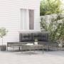 5-teiliges Gartenmöbel-Set und Kissen synthetisches Rattangrau von vidaXL, Gartensets - Ref: Foro24-3187496, Preis: 293,03 €,...