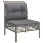 5-piece garden furniture set with gray synthetic rattan cushions by vidaXL, Garden sets - Ref: Foro24-3187496, Price: 293,03 ...