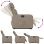 Sillón elevable eléctrico cuero artificial capuchino
