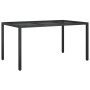 5-teiliges Gartenmöbel-Set mit schwarzen synthetischen Rattankissen von vidaXL, Gartensets - Ref: Foro24-3187326, Preis: 375,...