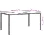 5-teiliges Gartenmöbel-Set mit schwarzen synthetischen Rattankissen von vidaXL, Gartensets - Ref: Foro24-3187326, Preis: 359,...
