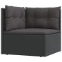 6-piece garden furniture set and black synthetic rattan cushions by vidaXL, Garden sets - Ref: Foro24-3187163, Price: 502,19 ...