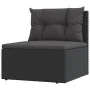 6-piece garden furniture set and black synthetic rattan cushions by vidaXL, Garden sets - Ref: Foro24-3187163, Price: 502,19 ...